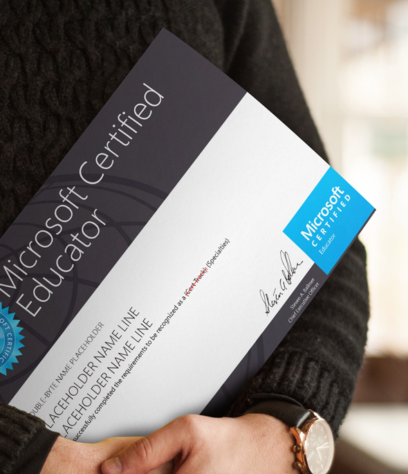 Certificado Microsoft Certified Educator